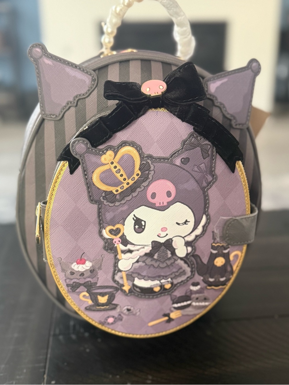 NWT Hello Kitty Kuromi 20th Anniversary Loungefly Oval Crossbody